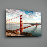 Golden Gate Bridge Glass Wall Art.